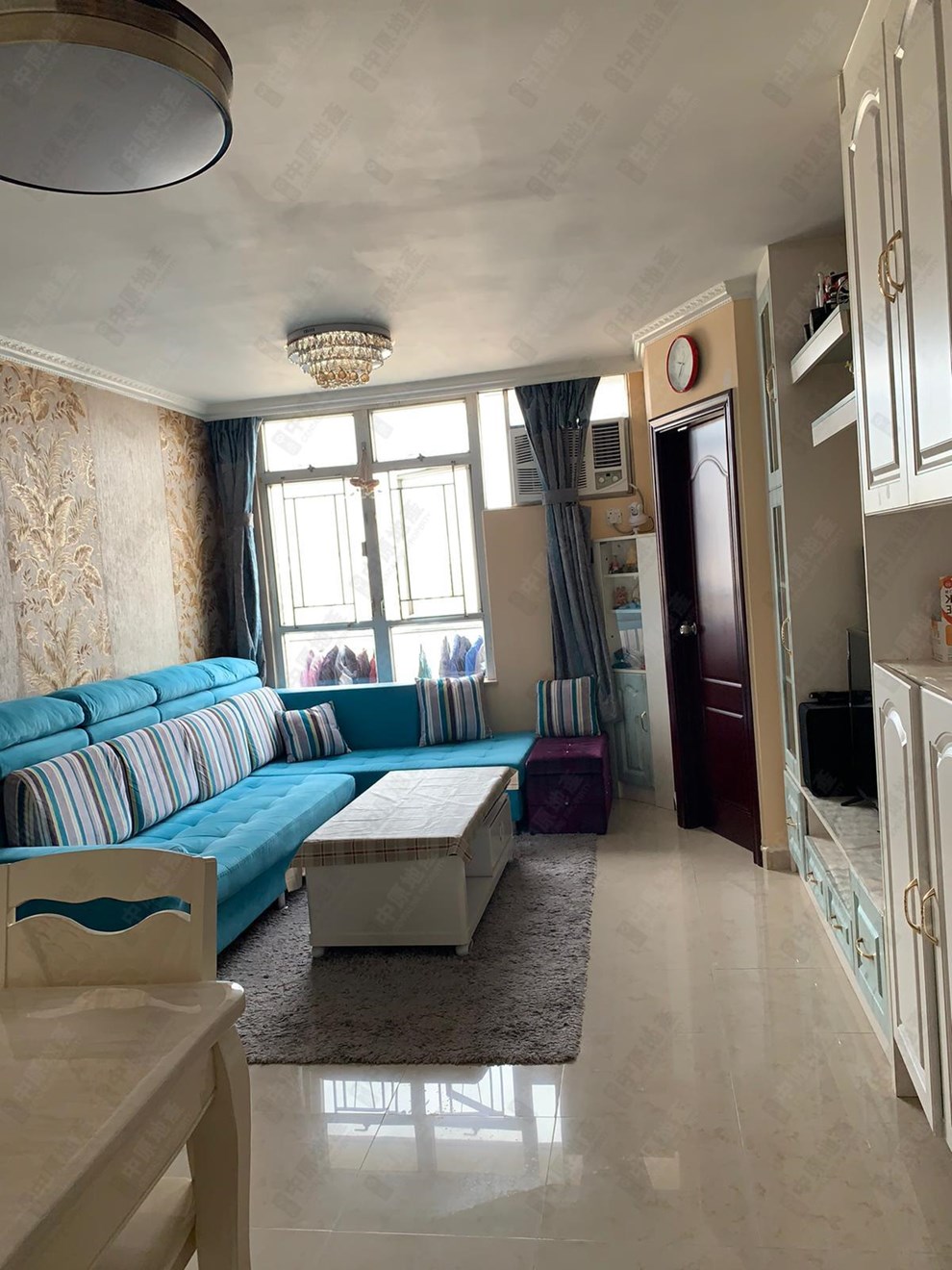 Unit Interior-Living and Dining Room