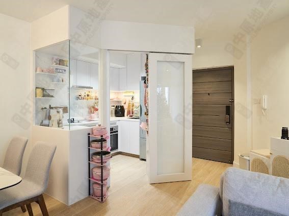 Unit Interior-Living and Dining Room