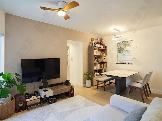 Unit Interior-Living and Dining Room