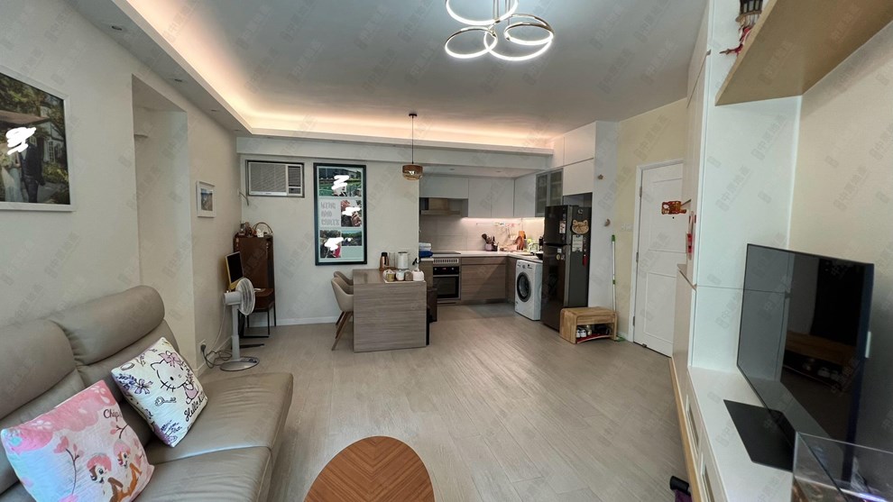 Unit Interior-Living and Dining Room