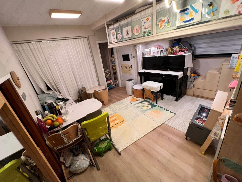 Unit Interior-Living and Dining Room