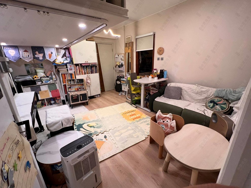 Unit Interior-Living and Dining Room