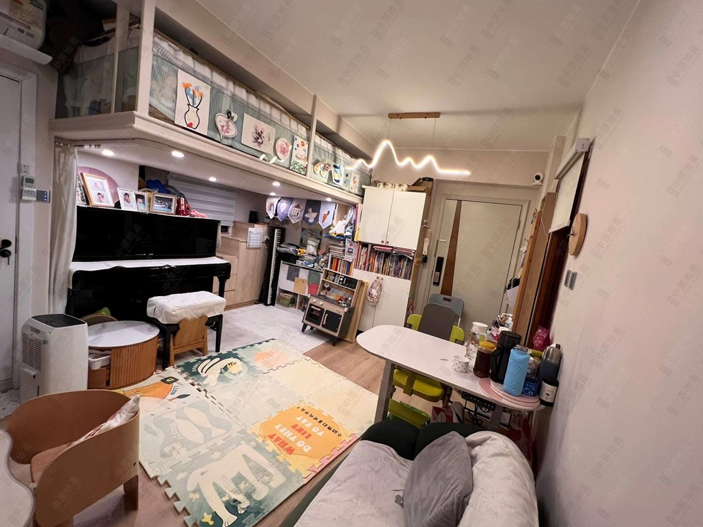 Unit Interior-Living and Dining Room