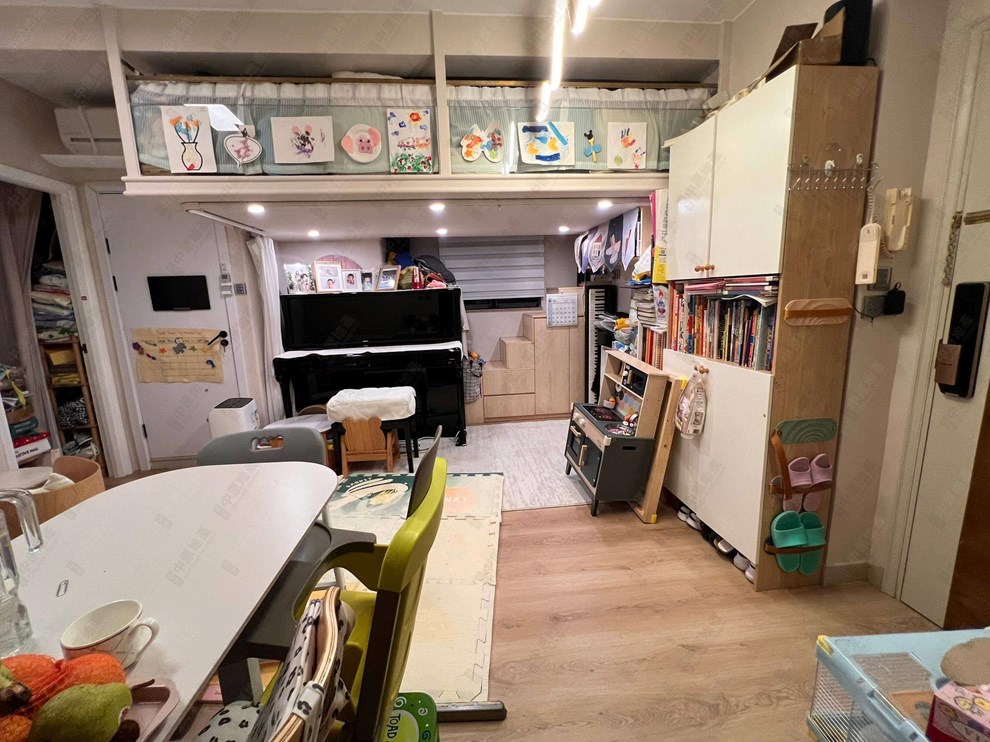 Unit Interior-Living and Dining Room