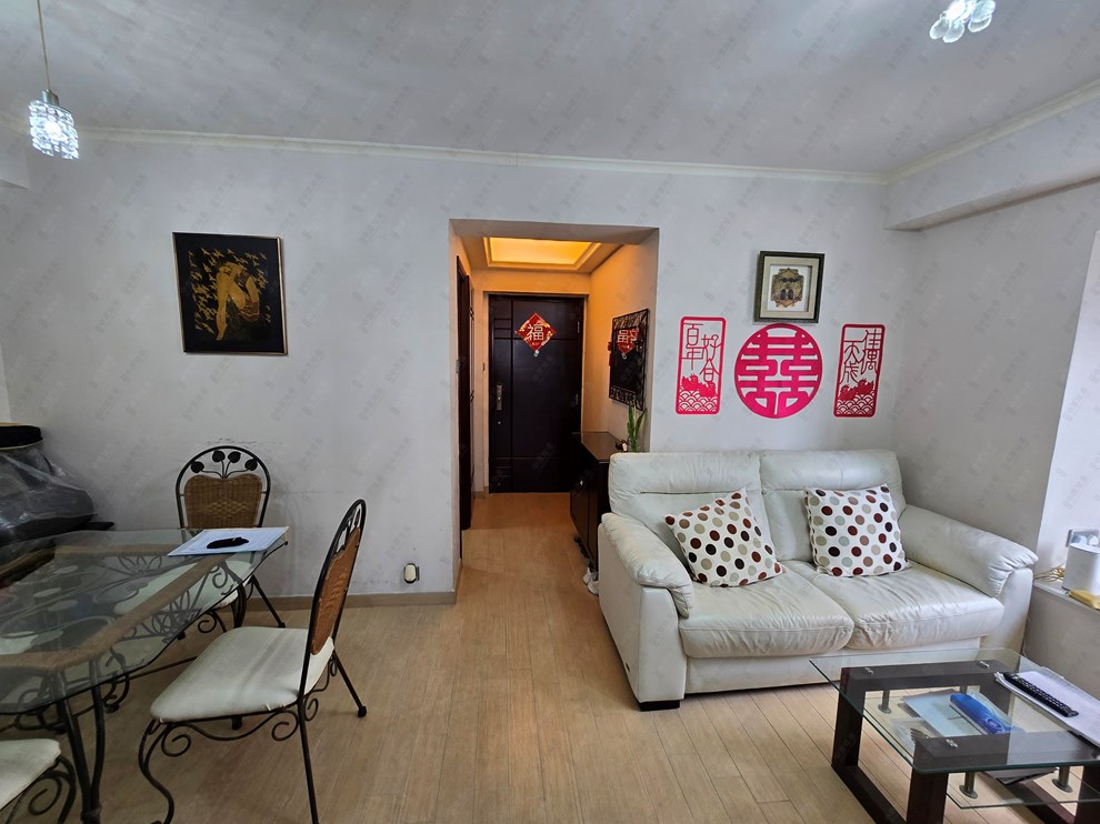 Unit Interior-Living and Dining Room