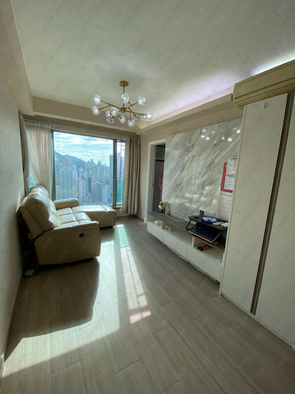 Unit Interior-Living and Dining Room