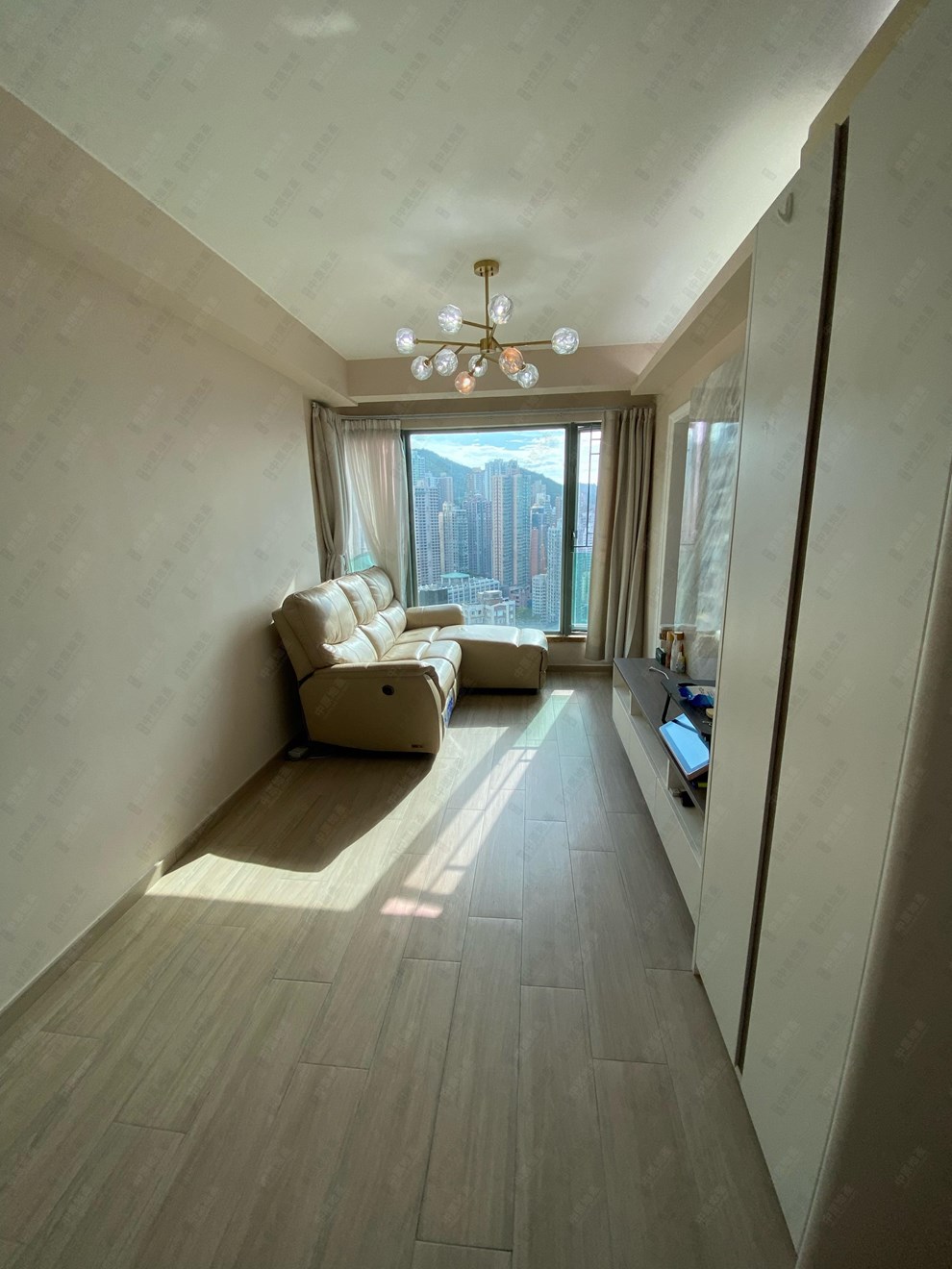 Unit Interior-Living and Dining Room