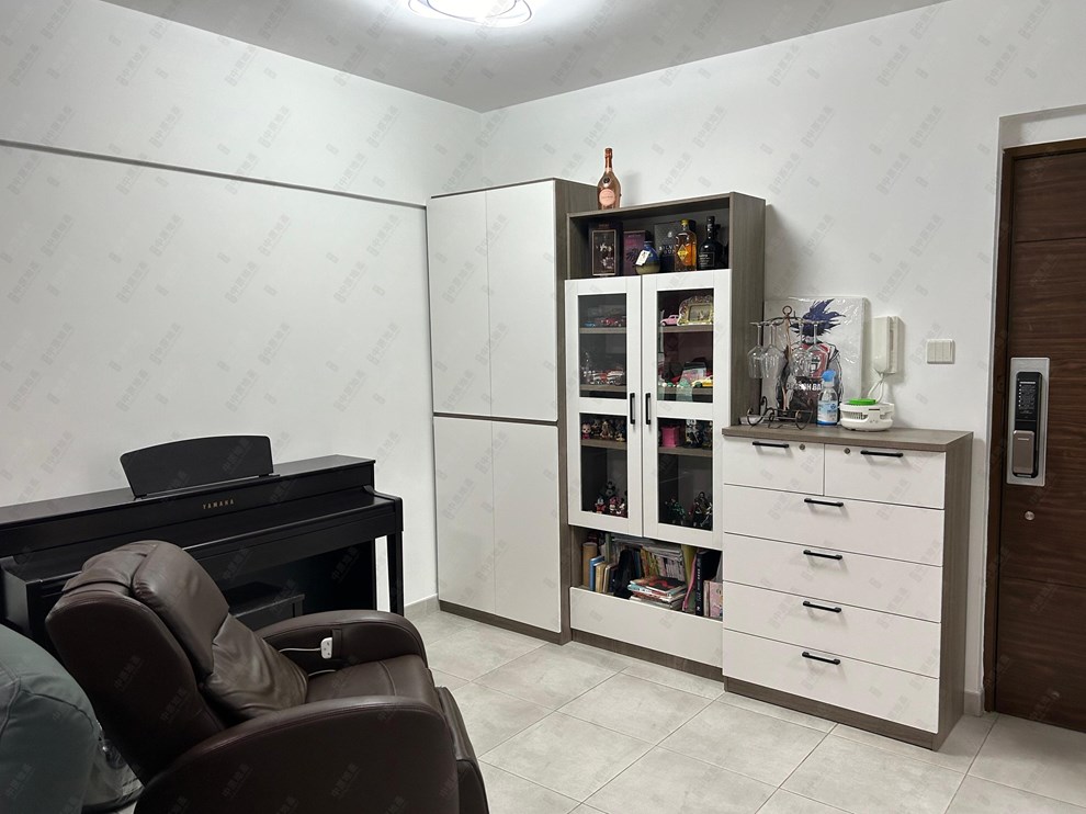 Unit Interior-Living and Dining Room