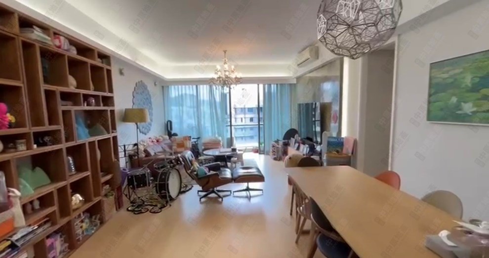 Unit Interior-Living and Dining Room