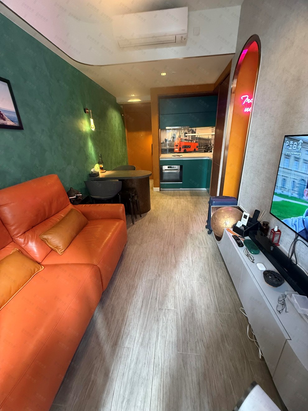 Unit Interior-Living and Dining Room