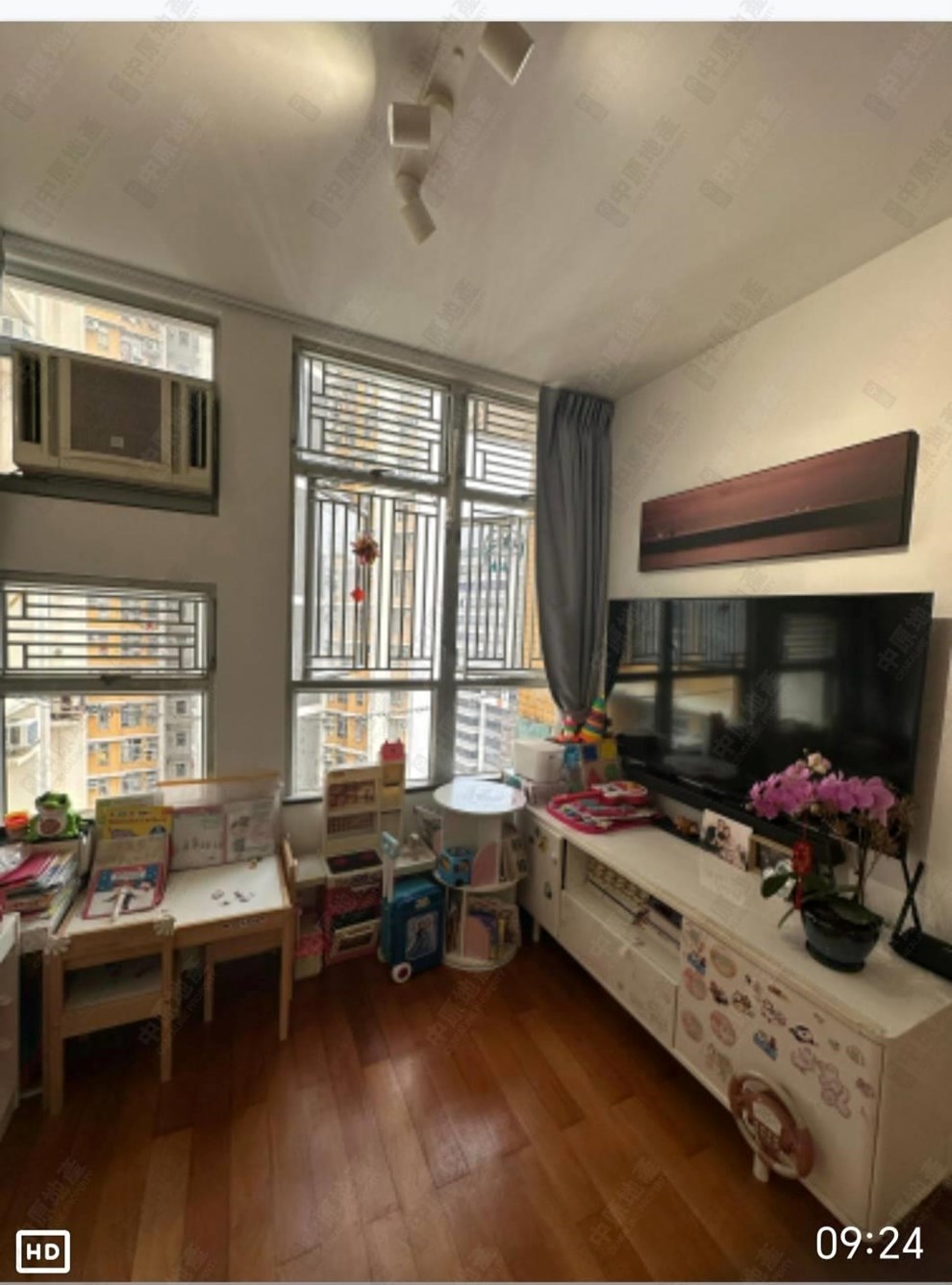 Unit Interior-Living and Dining Room