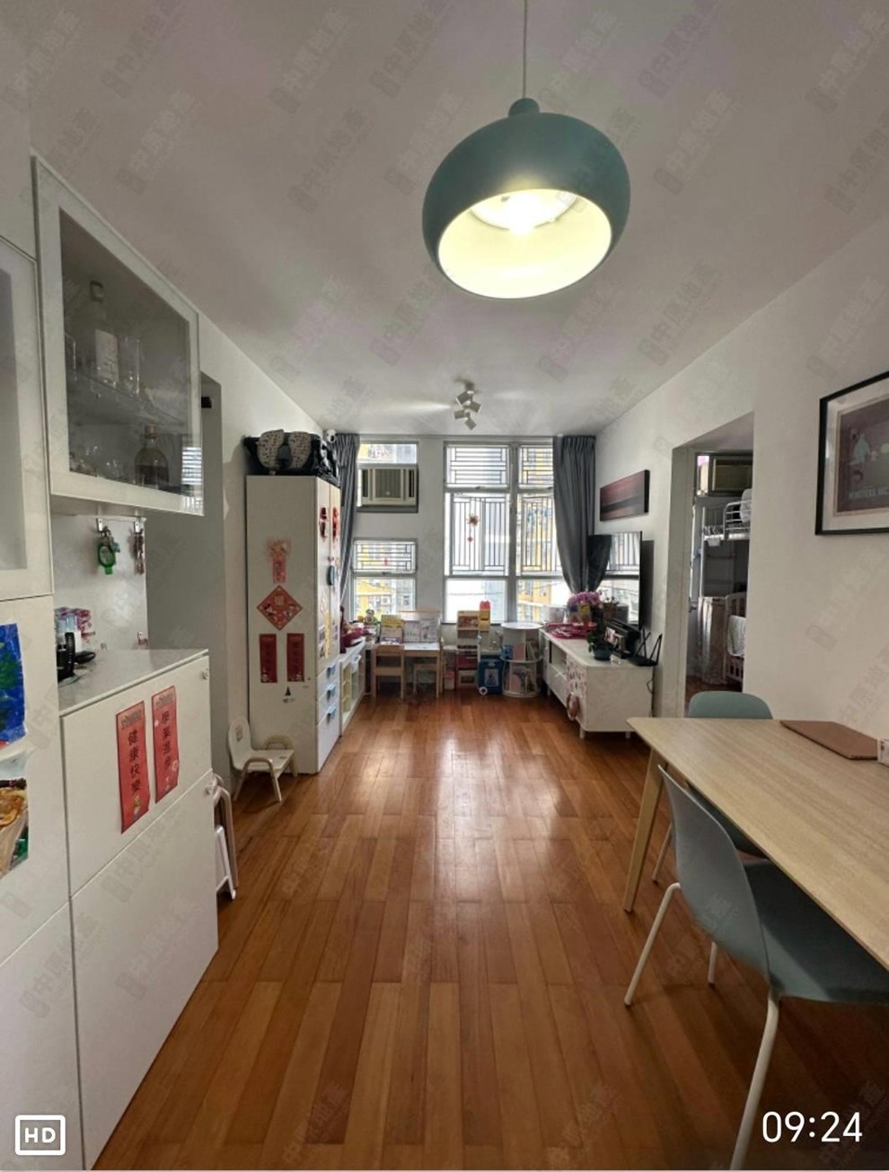 Unit Interior-Living and Dining Room