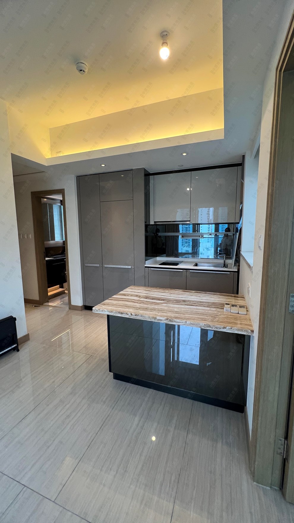 Unit Interior-Living and Dining Room