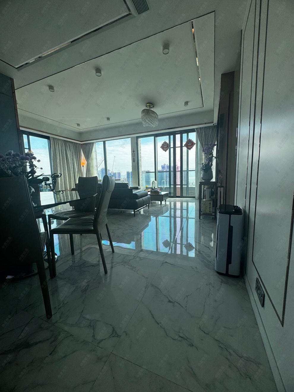 Unit Interior-Living and Dining Room