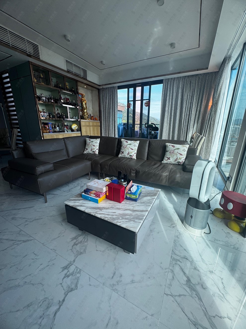 Unit Interior-Living and Dining Room
