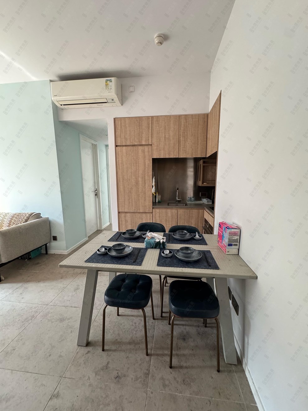 Unit Interior-Living and Dining Room
