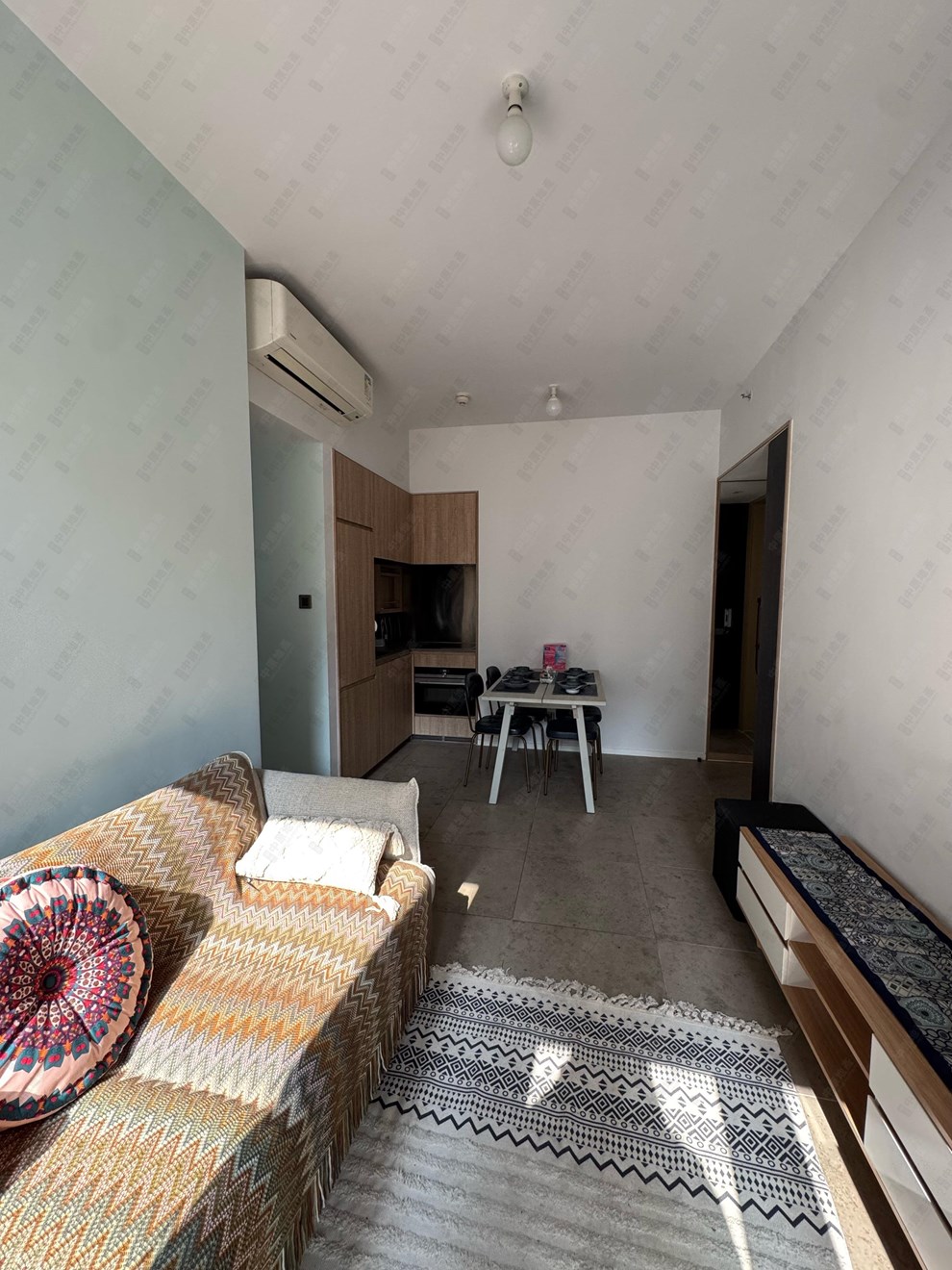 Unit Interior-Living and Dining Room