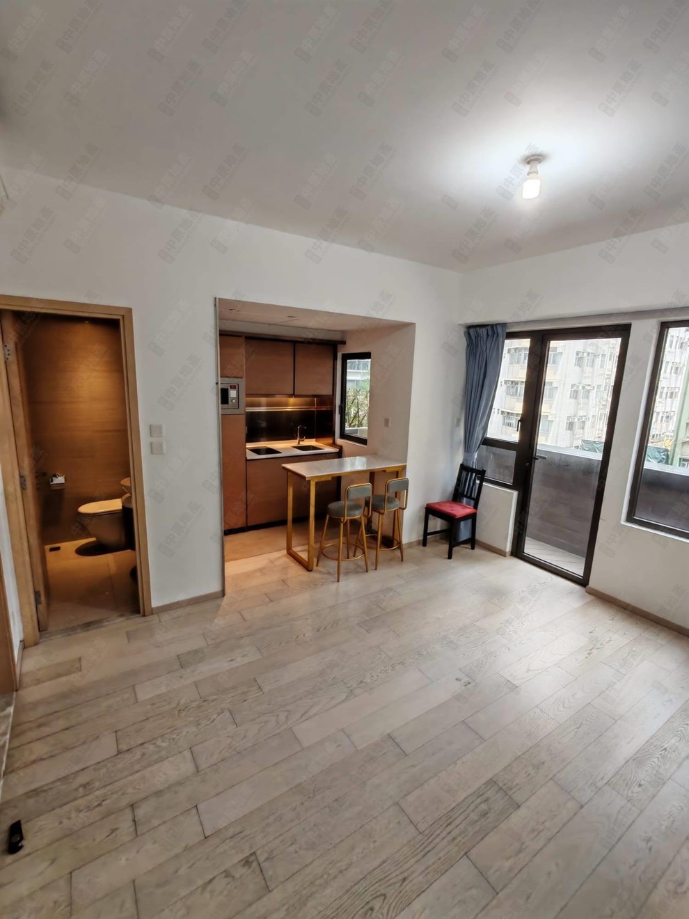 Unit Interior-Living and Dining Room