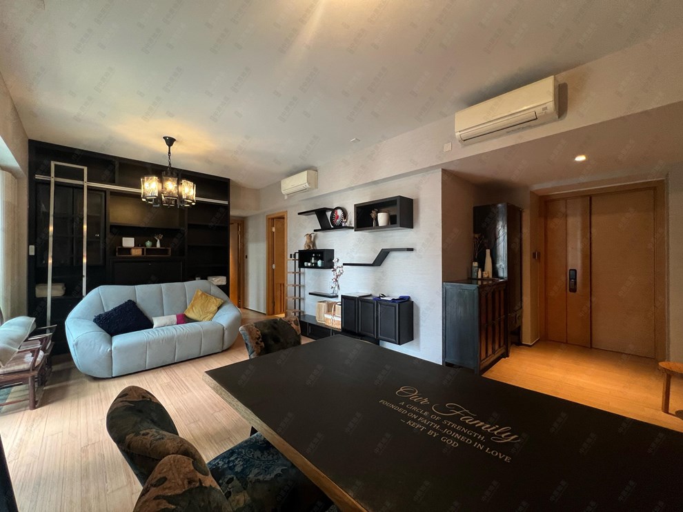 Unit Interior-Living and Dining Room