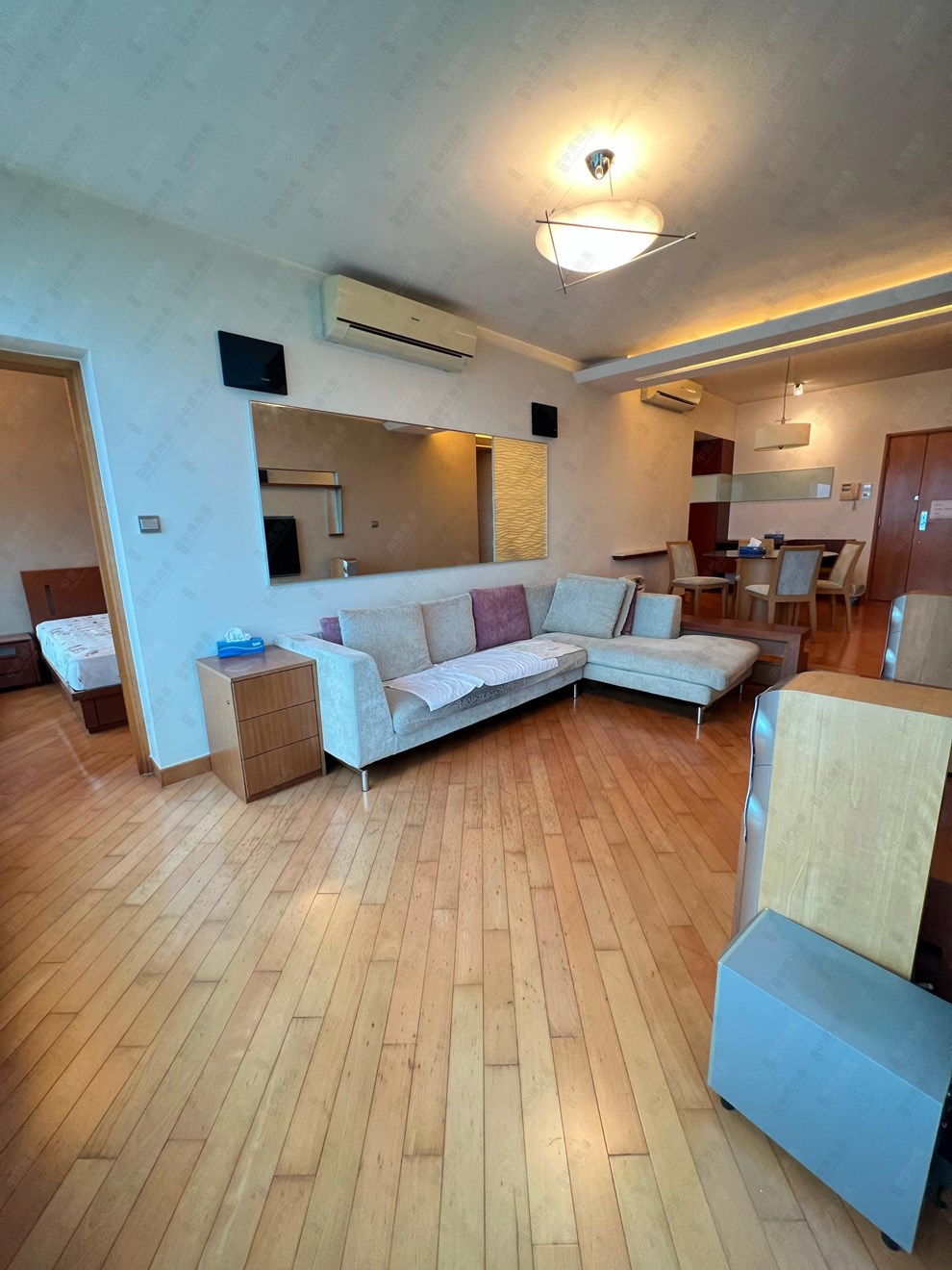 Unit Interior-Living and Dining Room