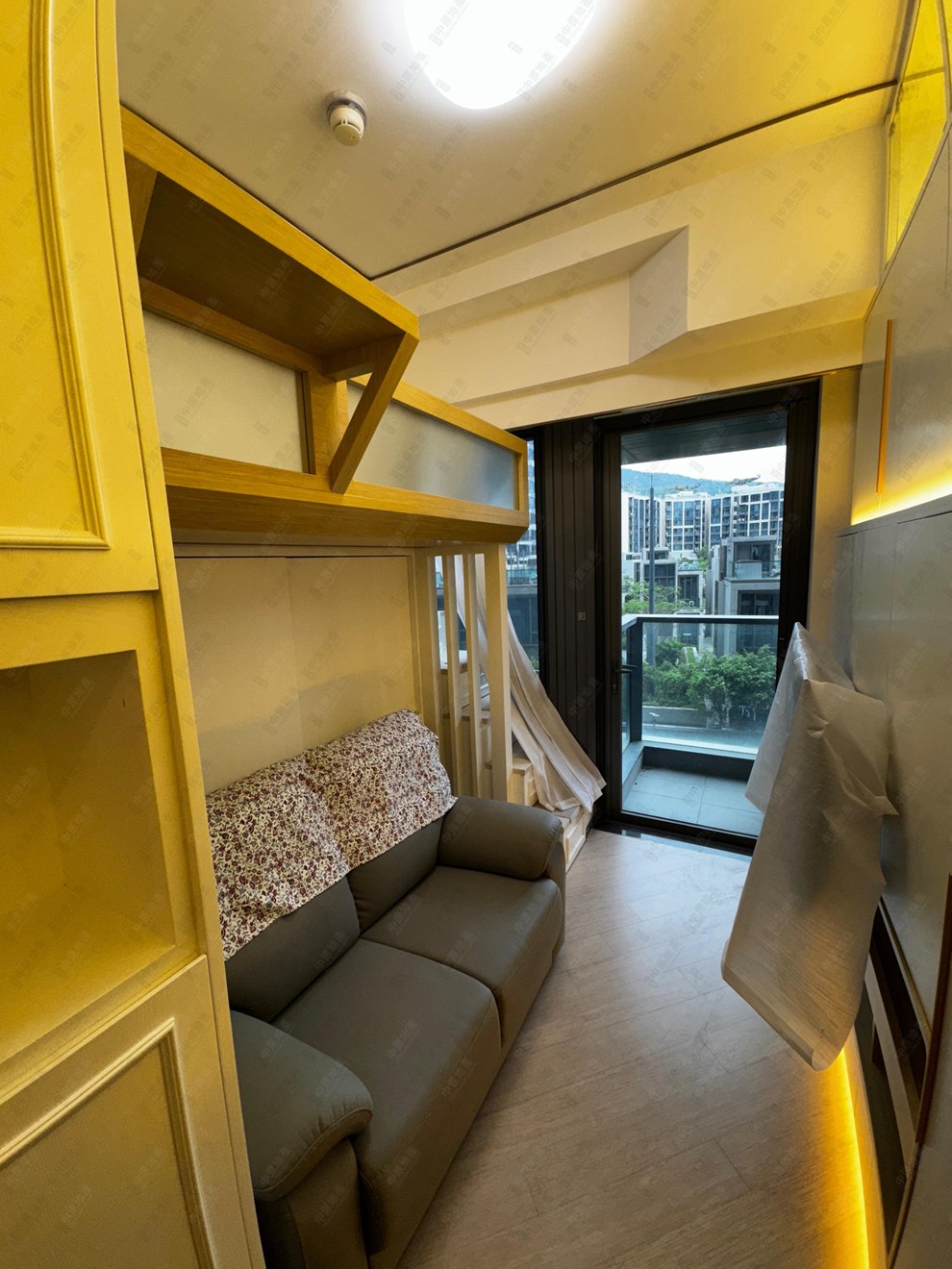 Unit Interior-Living and Dining Room
