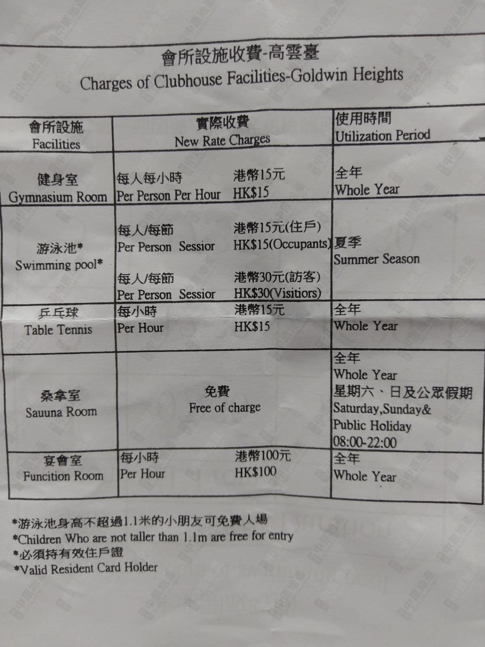 会所/设施-会所